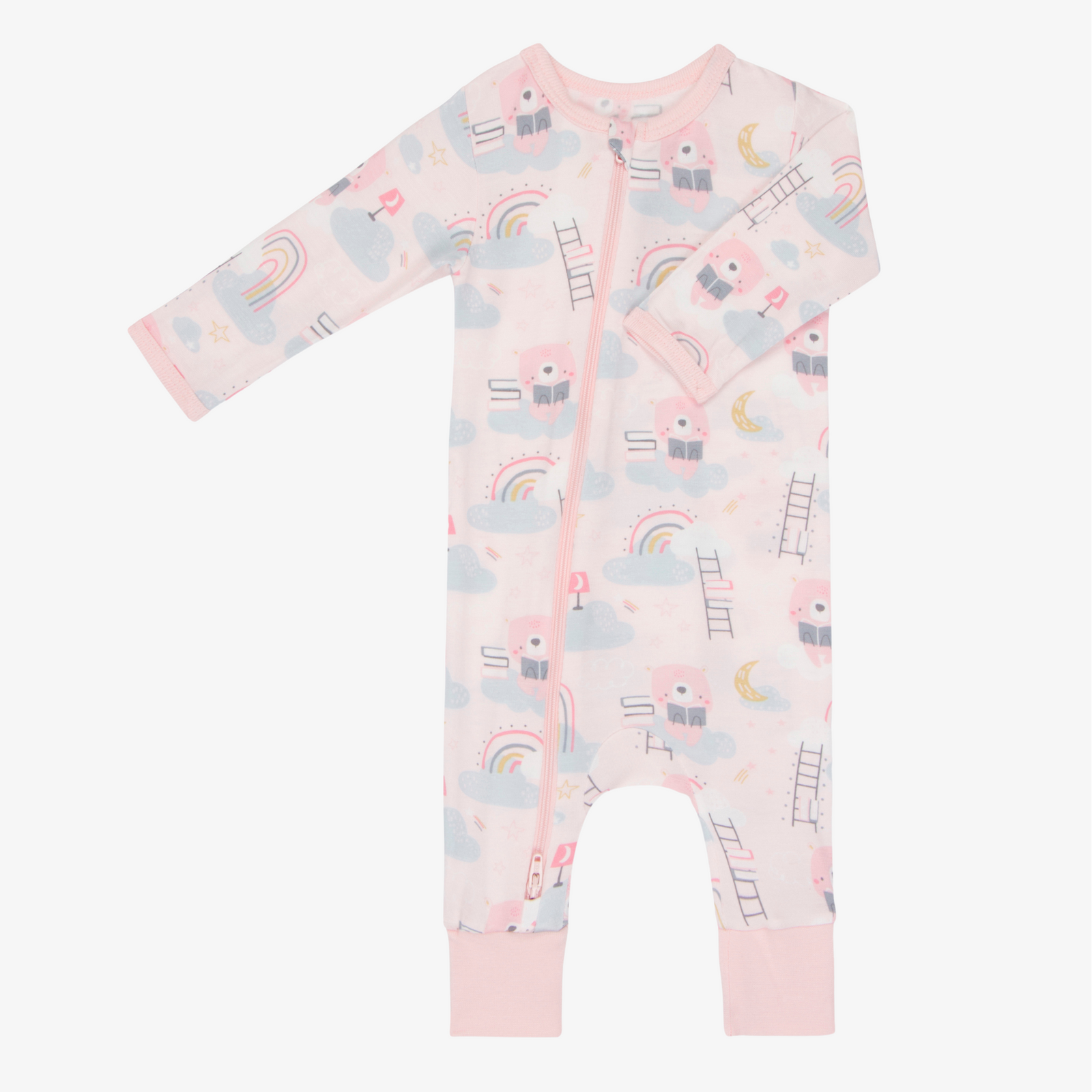 Bedtime Bears Pink Romper