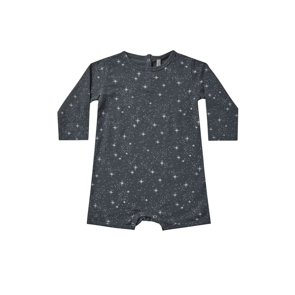 long sleeve dash romper || night sky