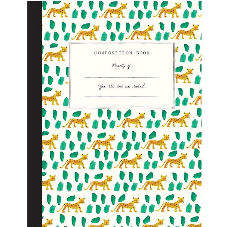 composition book in leopards