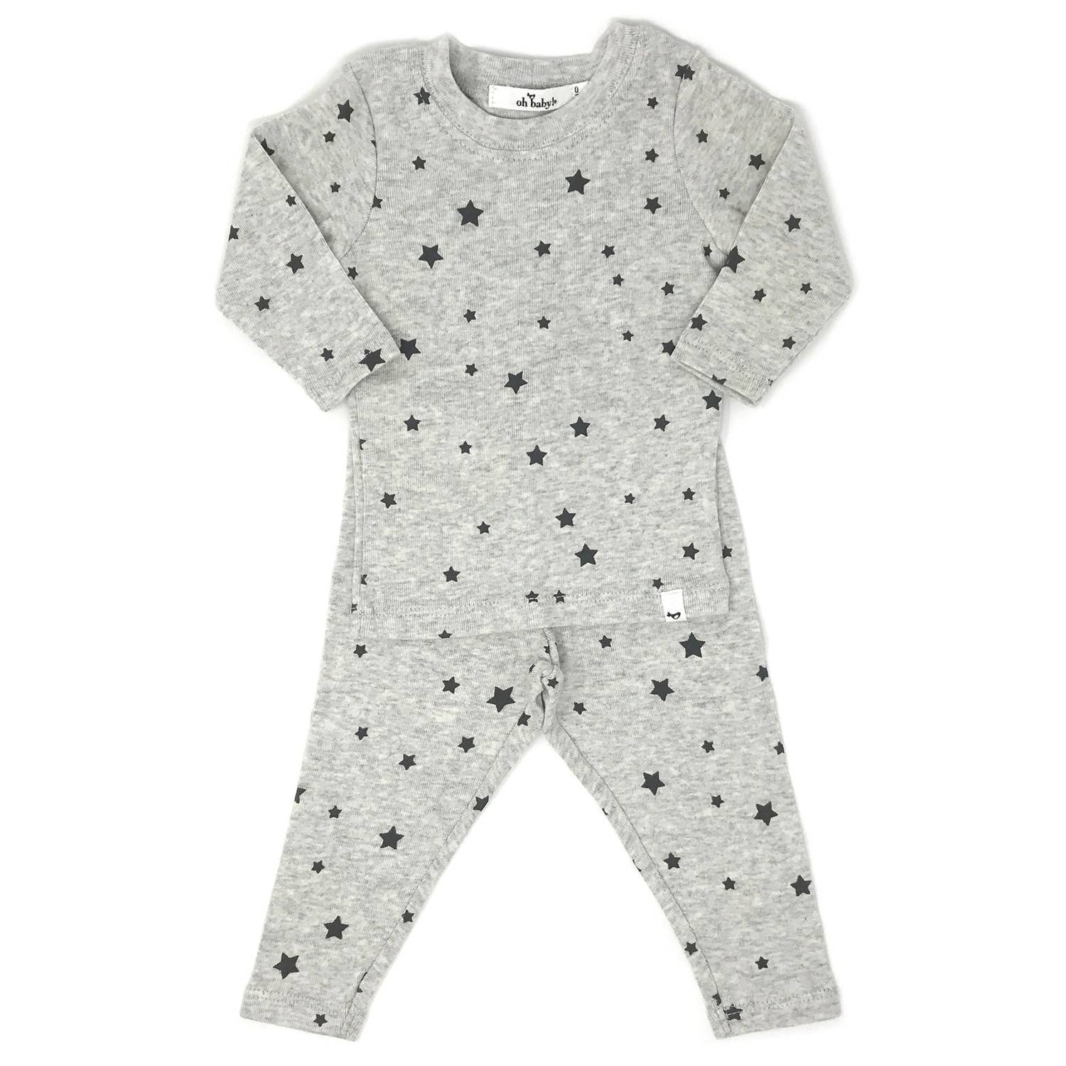 baby charcoal star 2 piece set
