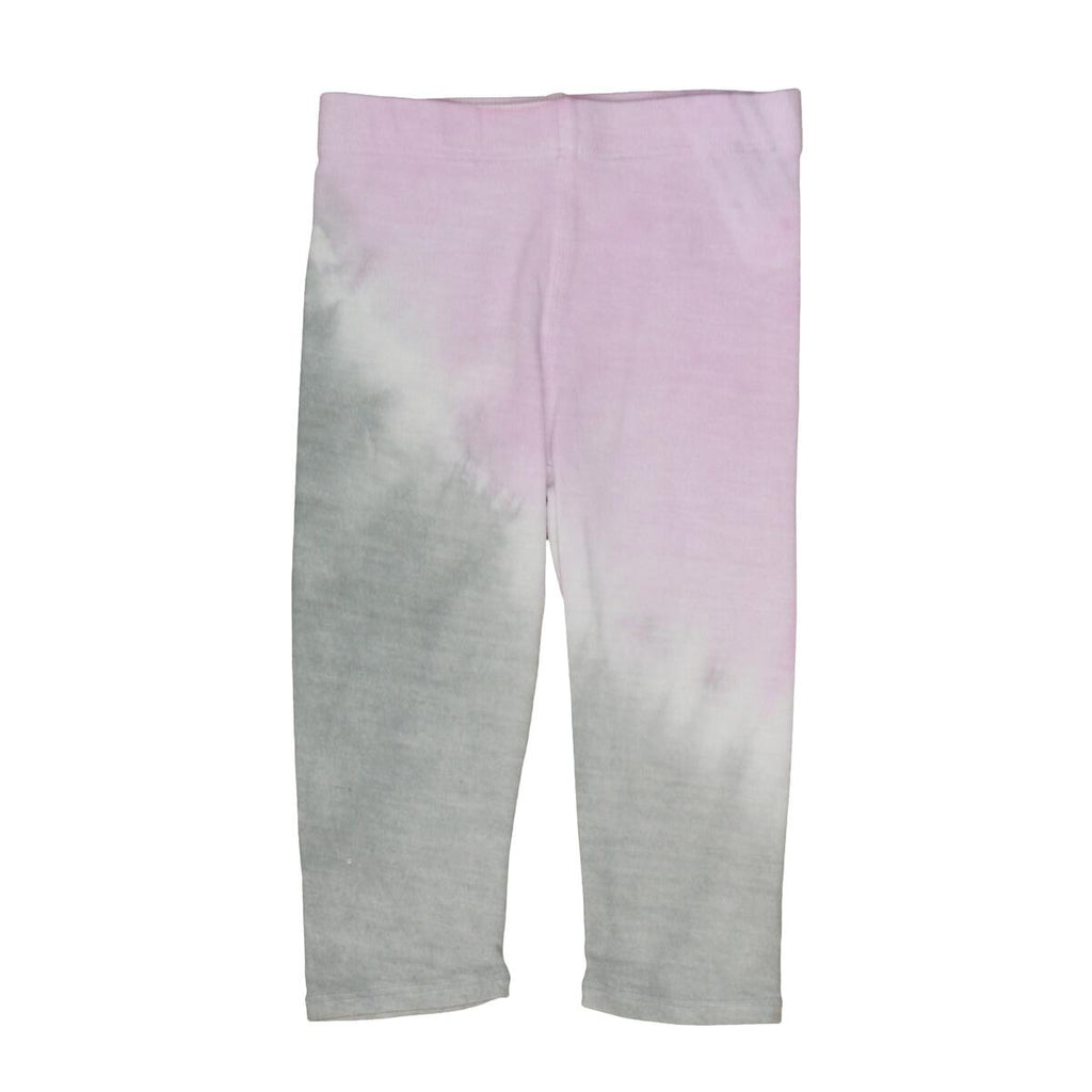 baby legging in grey/pink tie dye