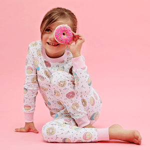 baby noomie 2 piece pajamas in donuts