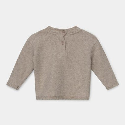 baby sweater in beige