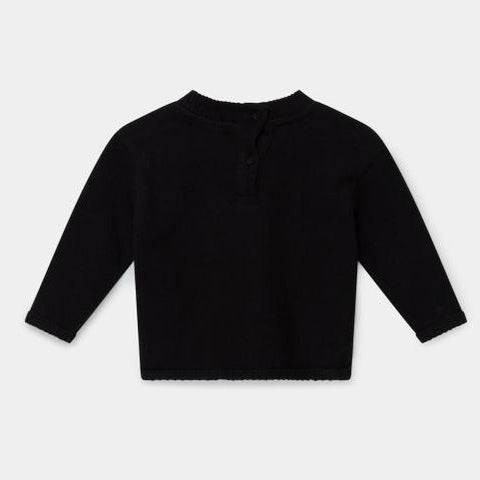 baby sweater in black