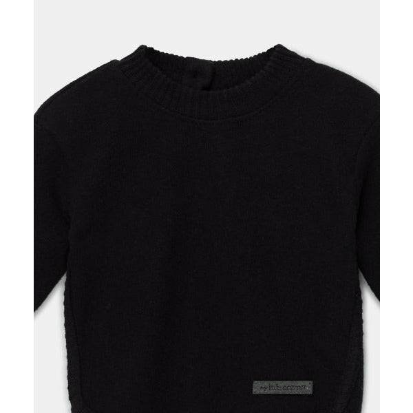 baby sweater in black