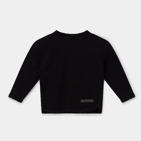 baby sweater in black