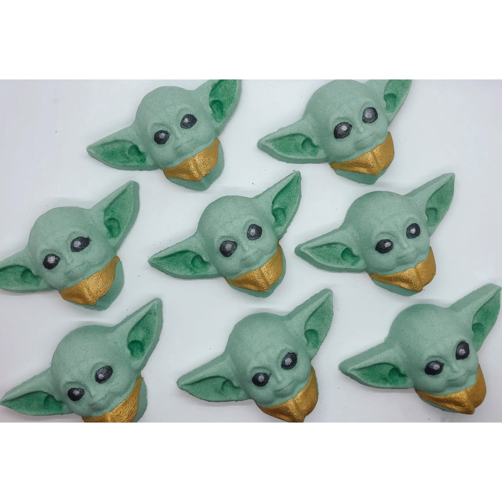 baby yoda bubble bath bomb