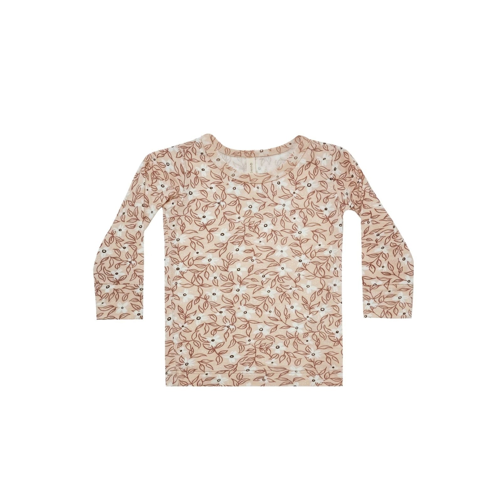 bamboo long sleeve tee in blossom