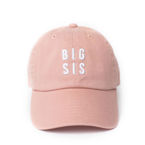 big sis hat in dusty rose