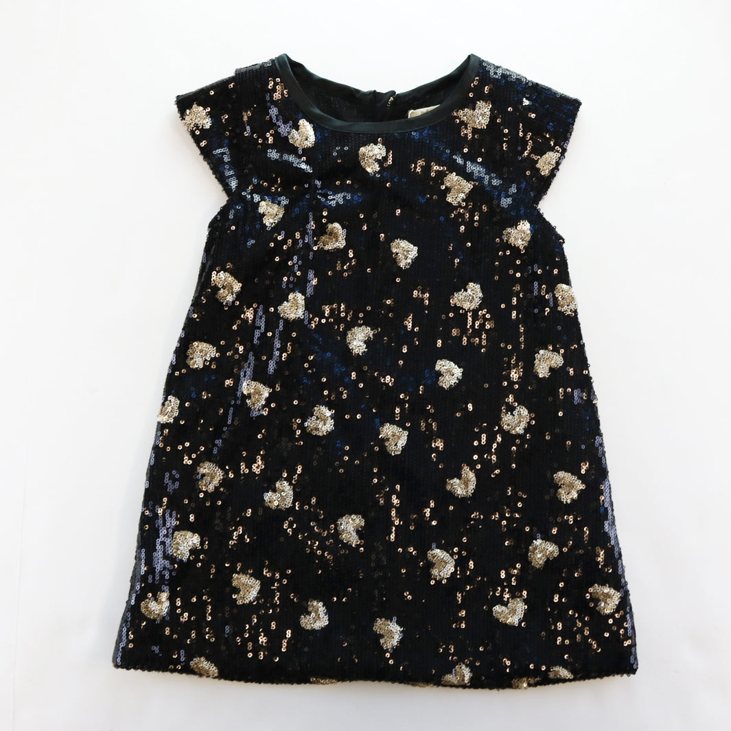 black heart sequin dress