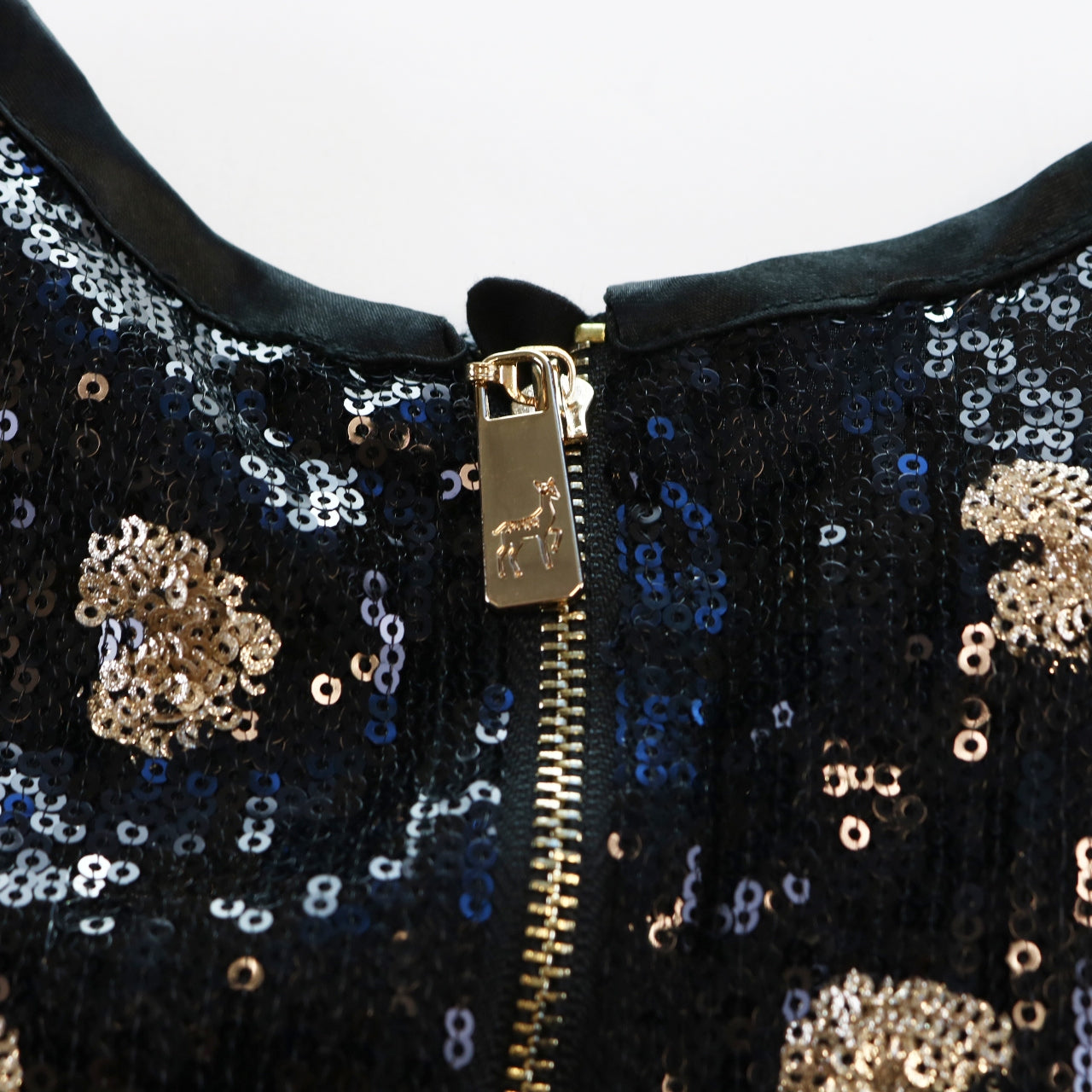 black heart sequin dress