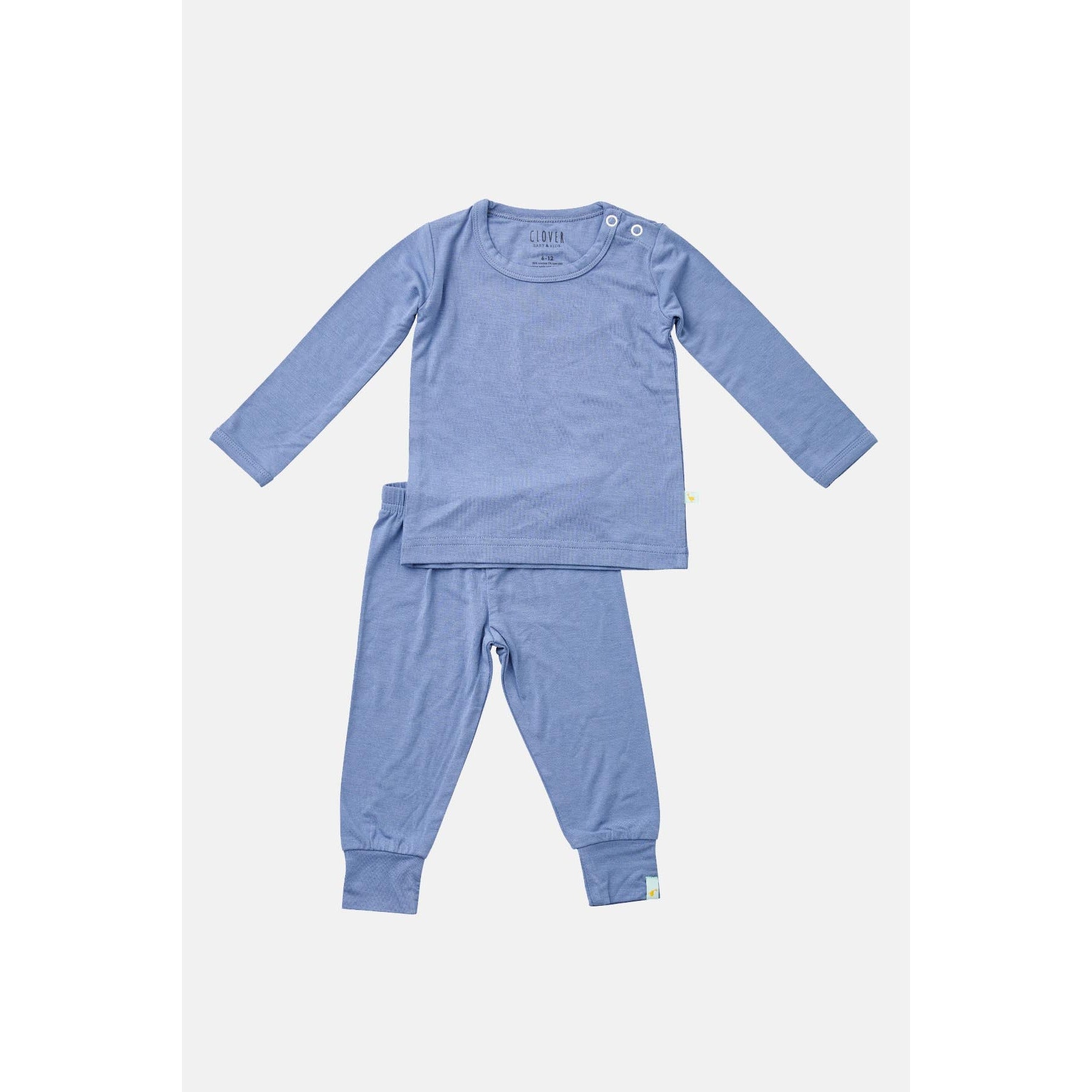 Long Sleeve Pajama Set - Blue Shadow