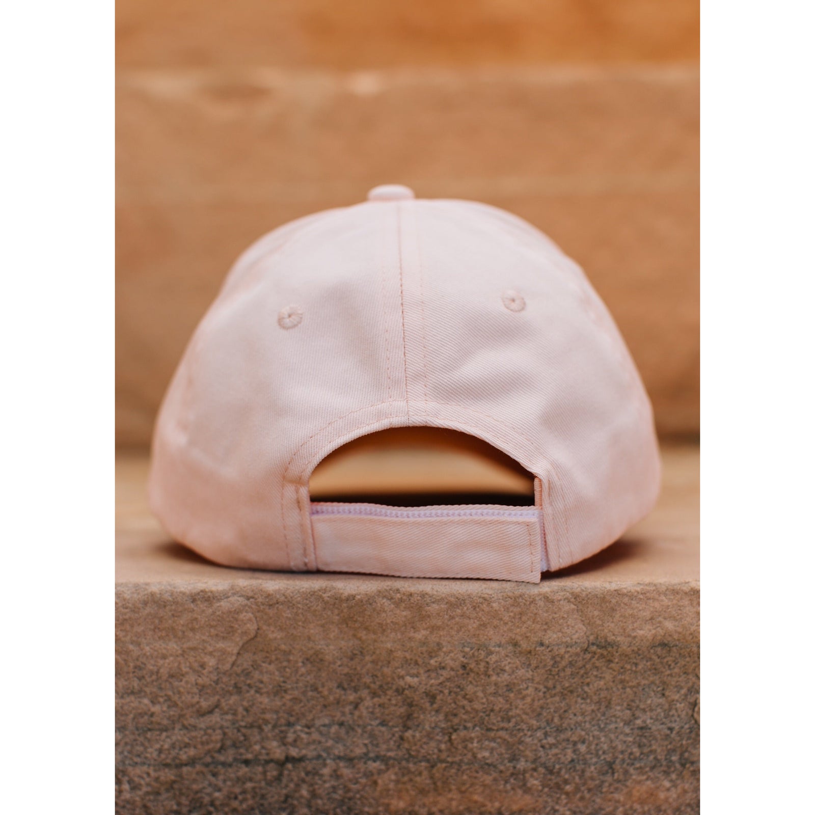 blushing rainbow hat