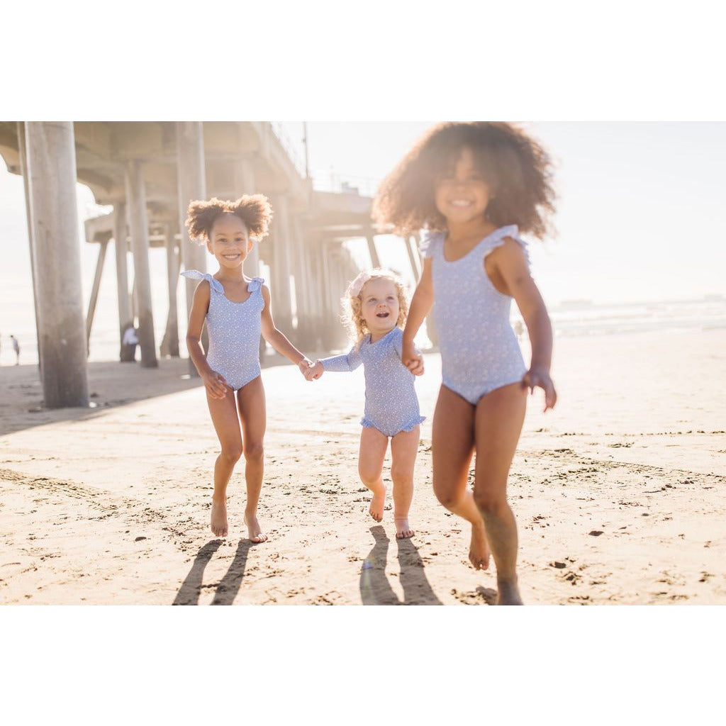 riley one piece suit in terazzo