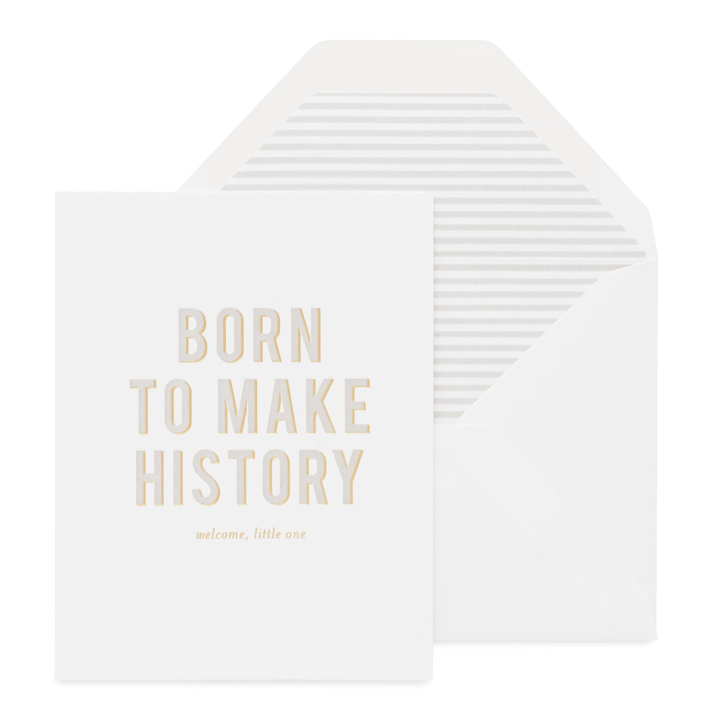 born to make history card