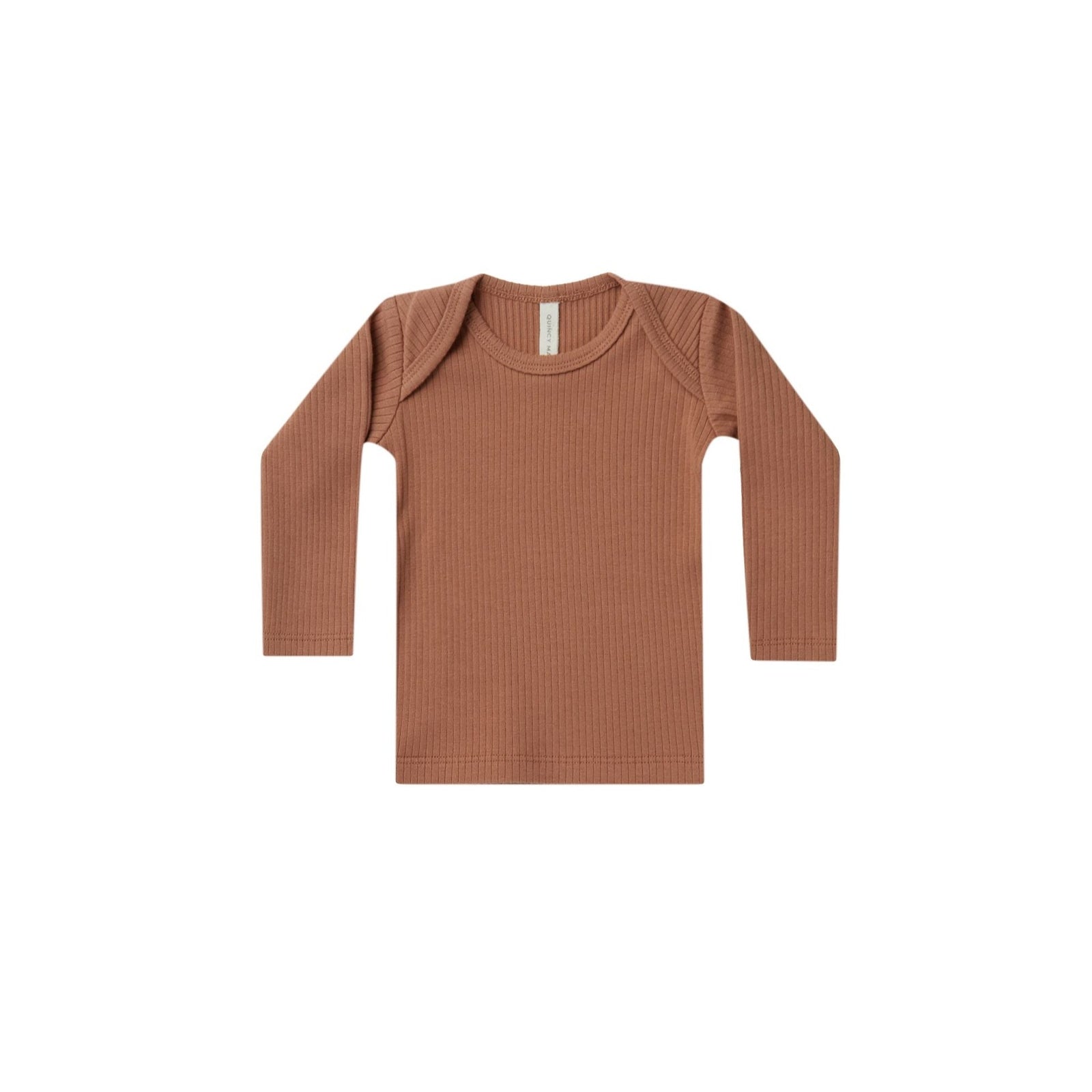 ribbed longsleeve tee in amber