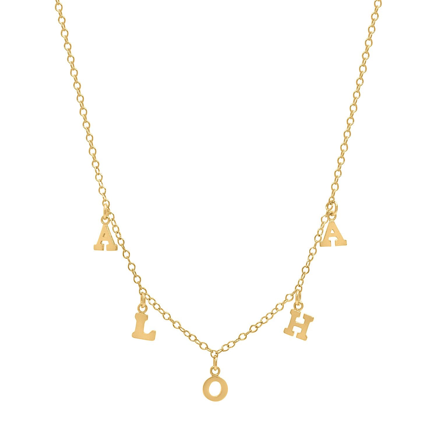 caitlin nicole jewelry hanging initial necklace in 14k gold filled