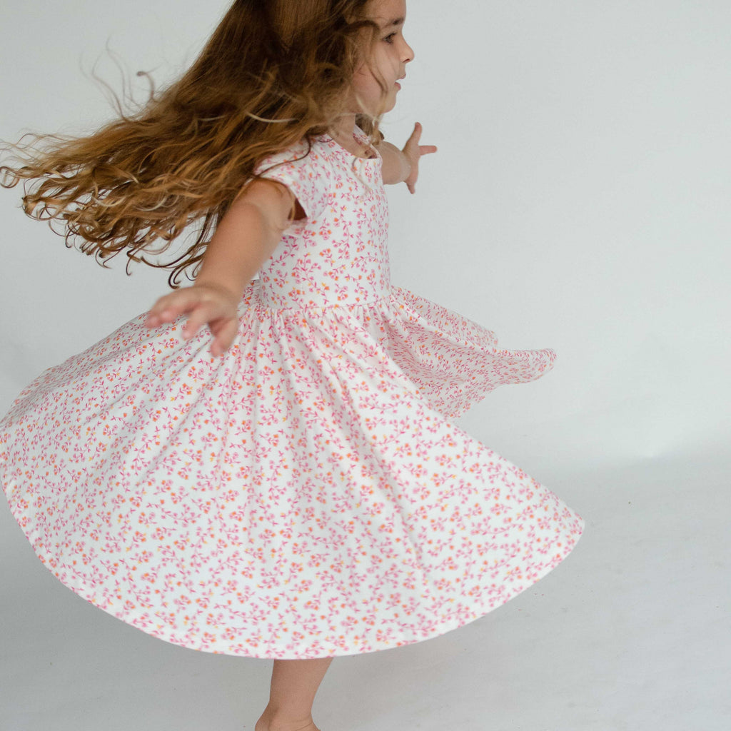 classic twirl dress in ditsy floral