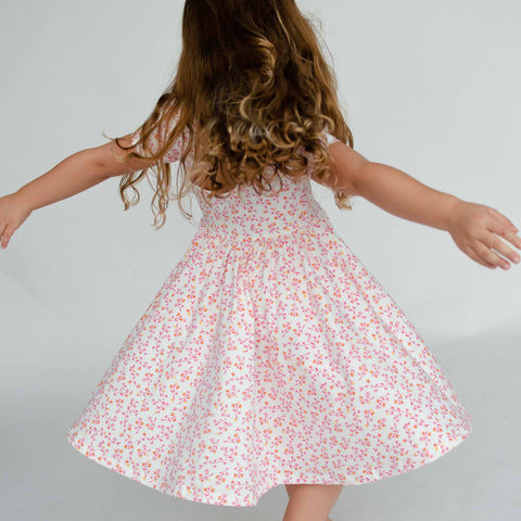 classic twirl dress in ditsy floral