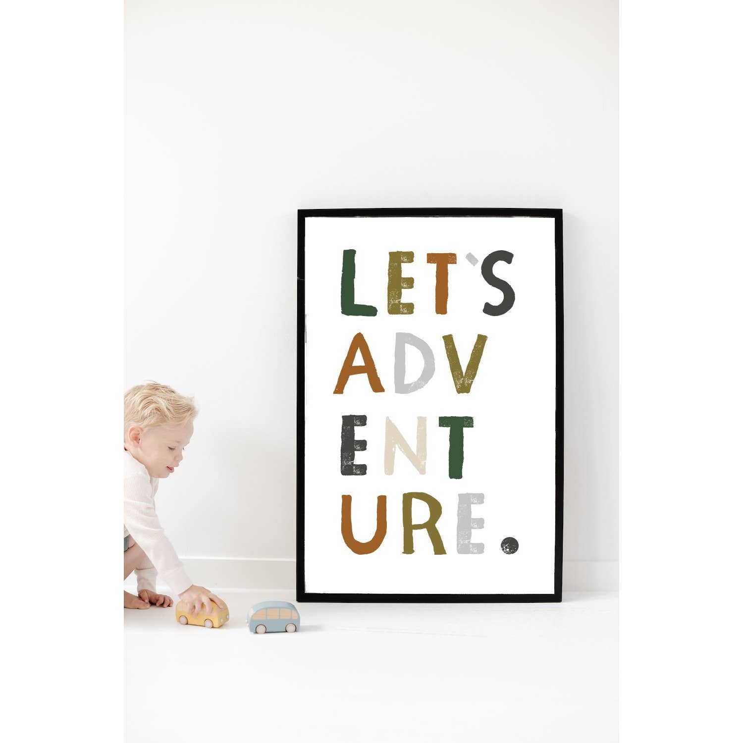 clementine kids let's adventure art print