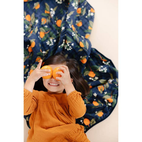clementine kids orange blossom quilt