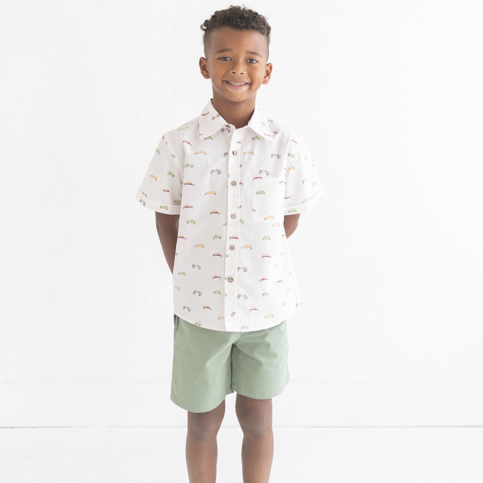 collared shirt in vintage cars