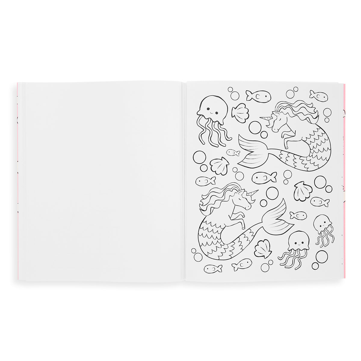 color-in book in enchanting unicorns