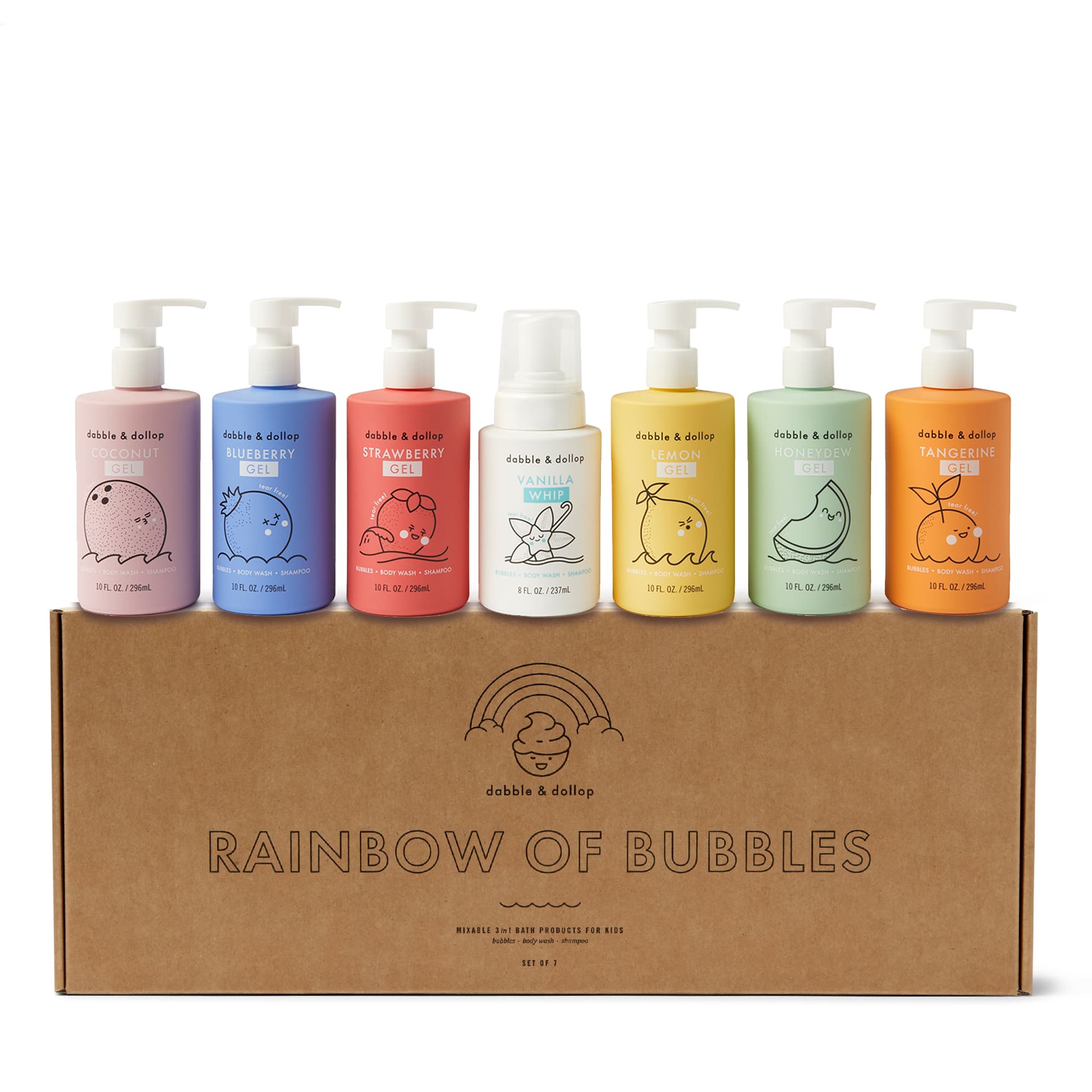 Rainbow of Bubbles Bath Set