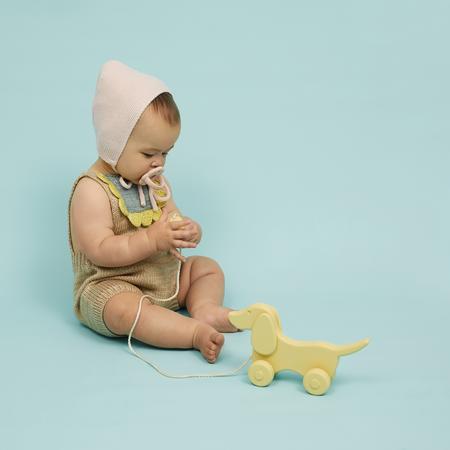 scallop pacifier in blush