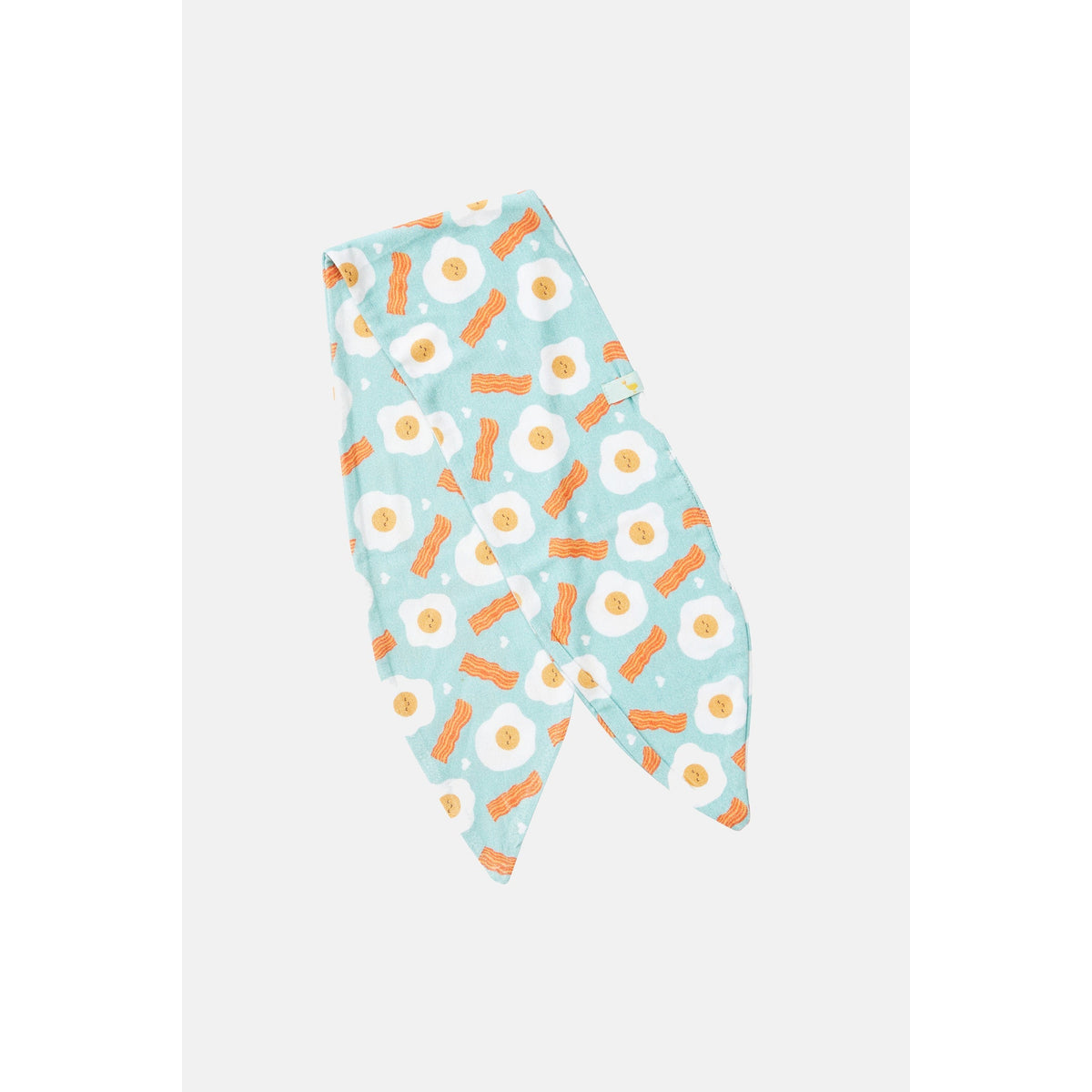 Bow Headband - Bacon & Eggs Blue