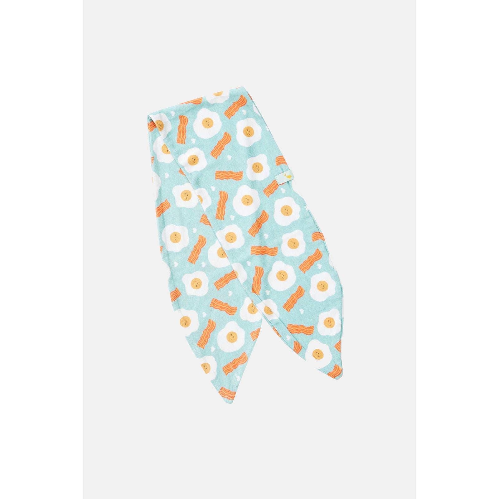 Bow Headband - Bacon & Eggs Blue