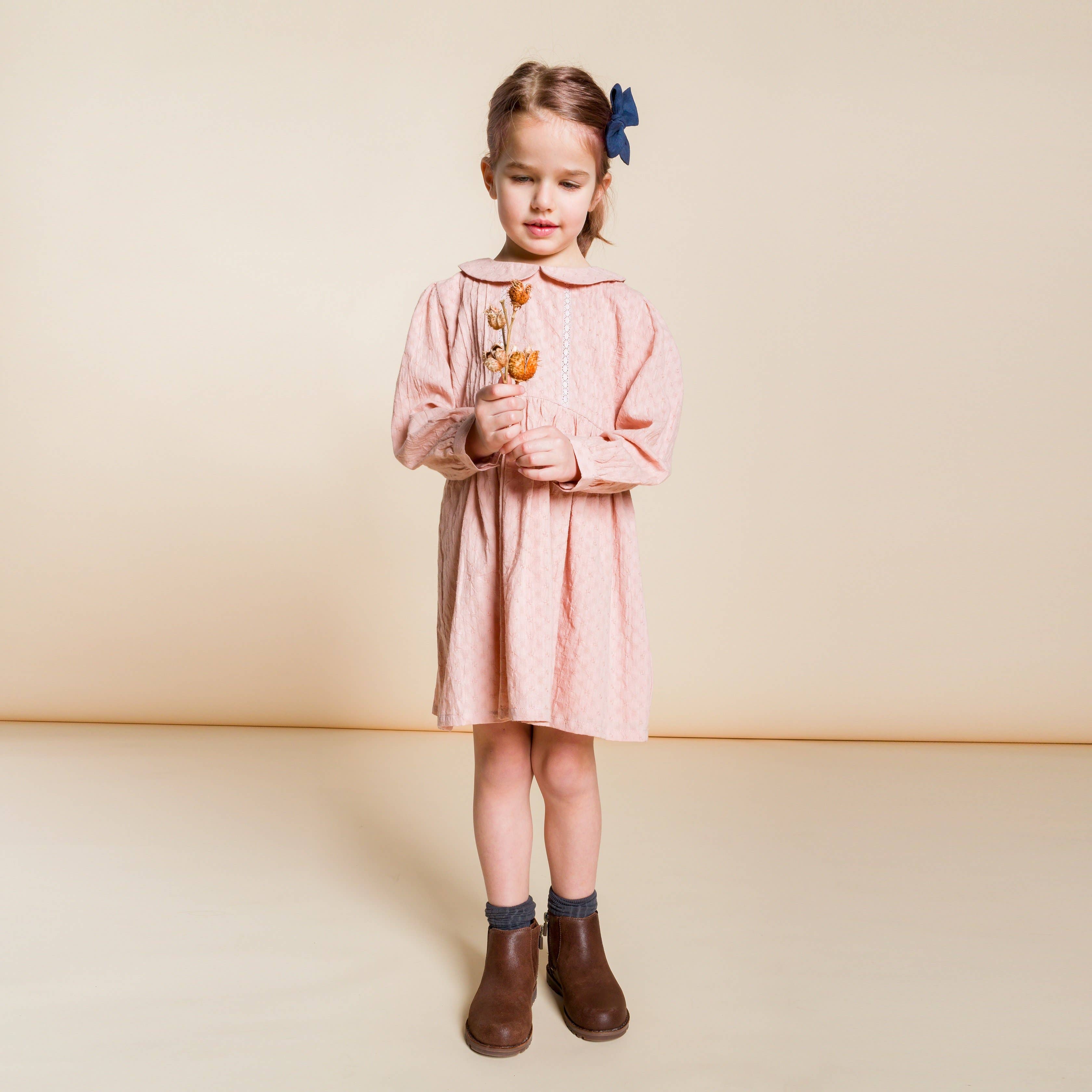 ella dress in blush