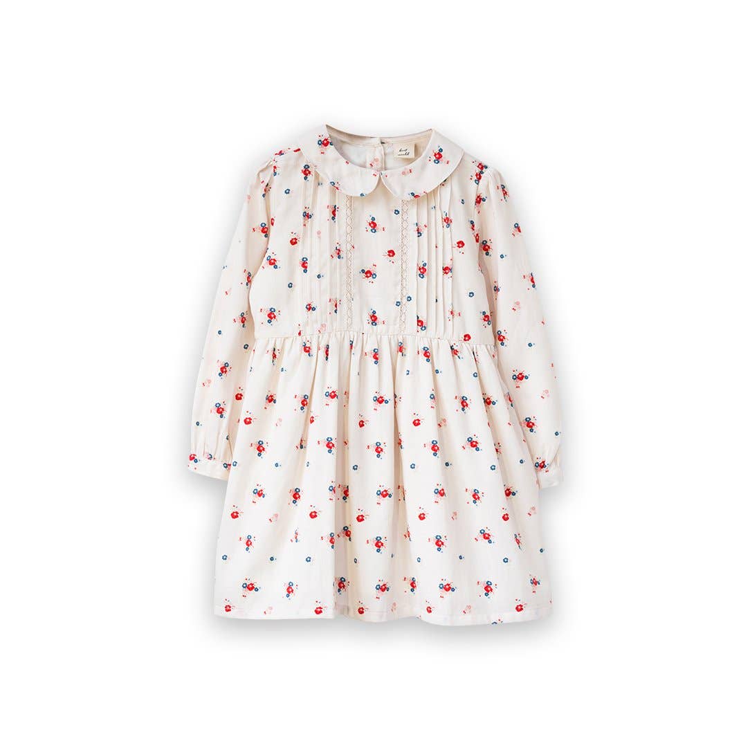 ella dress in pink floral