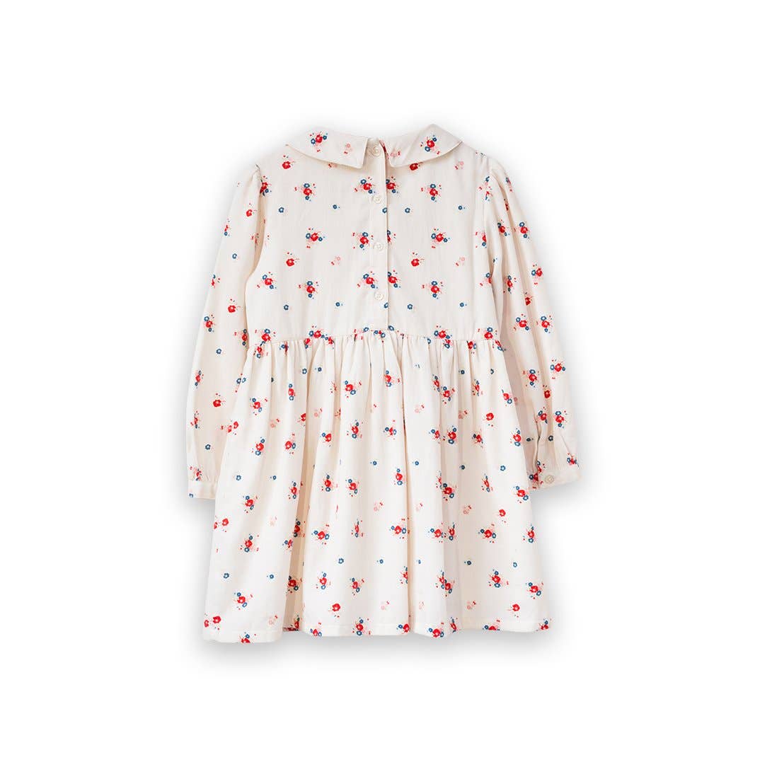 ella dress in pink floral