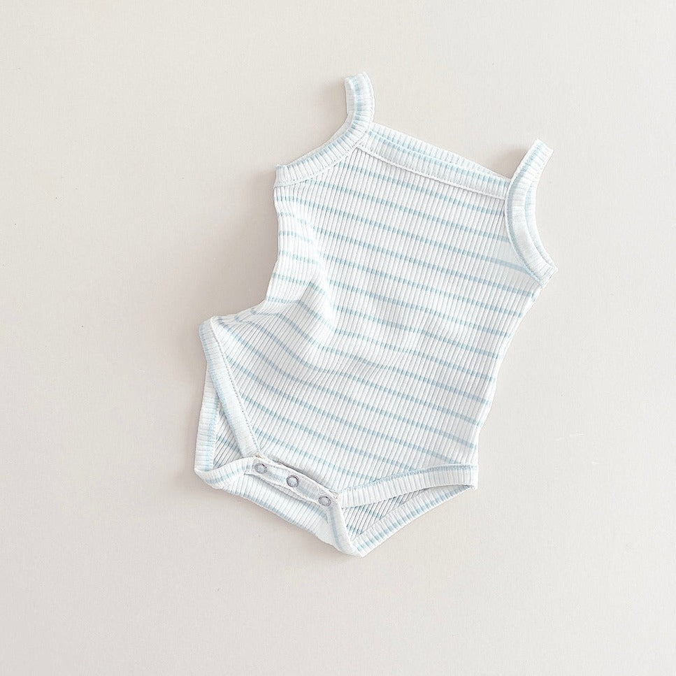 everyday onesie in blue stripe