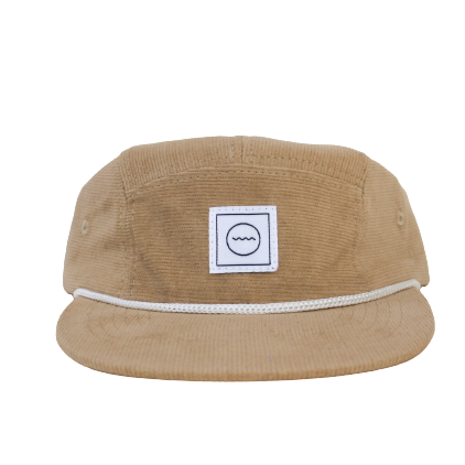 five-panel hat in stone