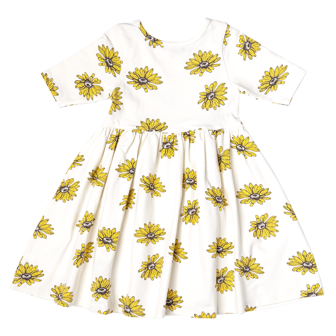 organic cotton steph dress | floating daisies