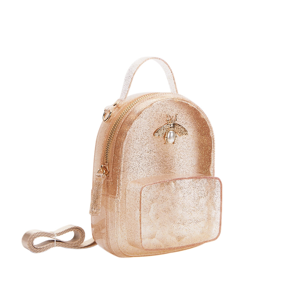 gold bee jelly mini backpack