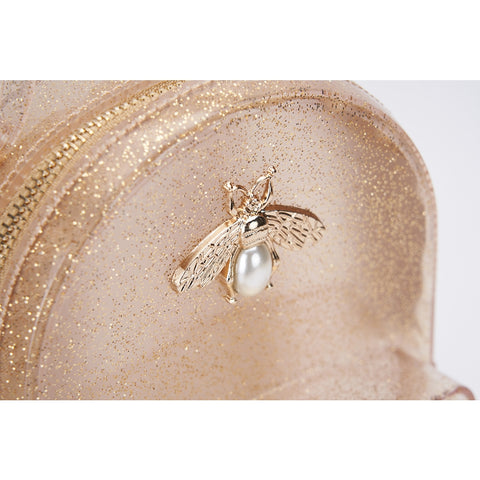 gold bee jelly mini backpack