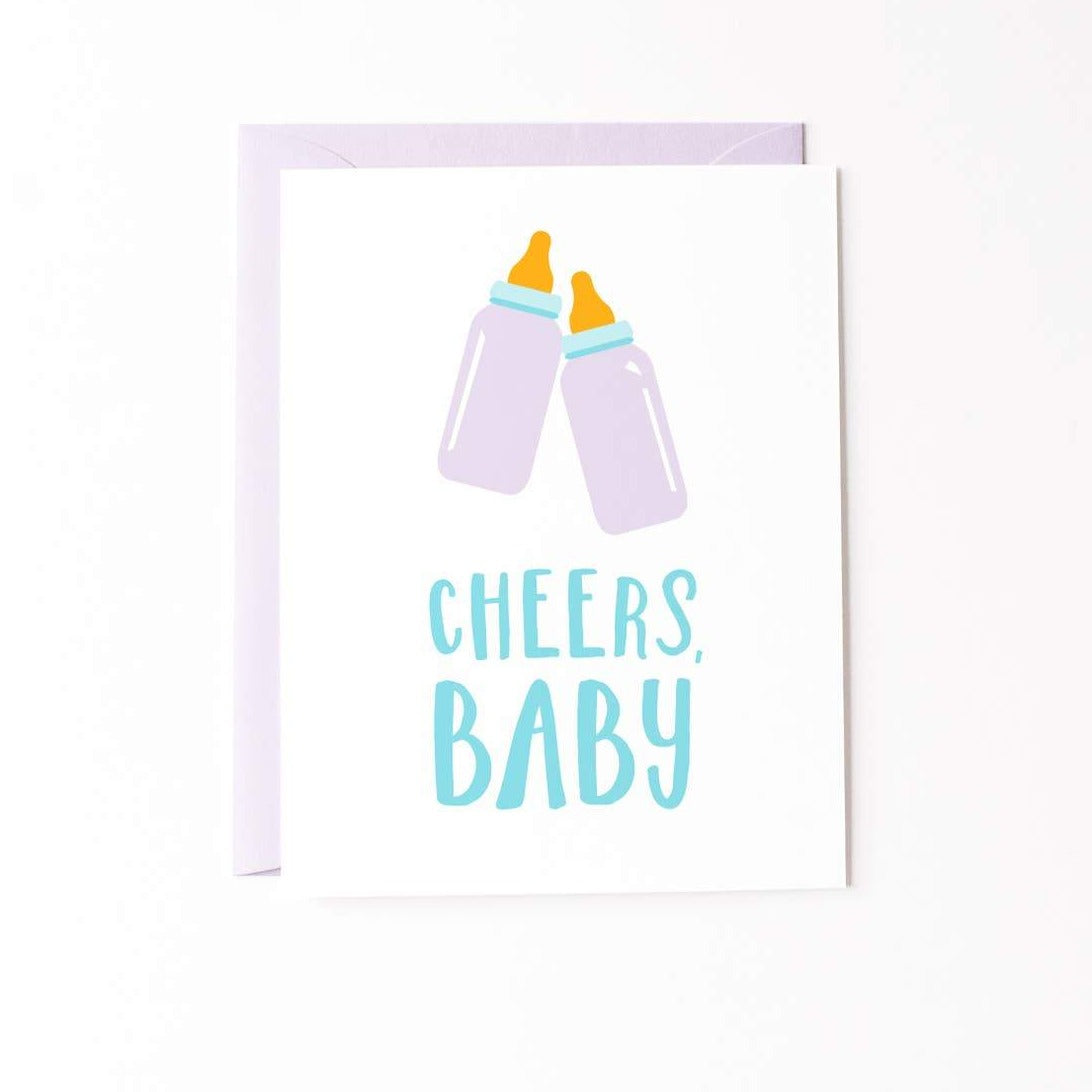 graphic anthology cheers baby card