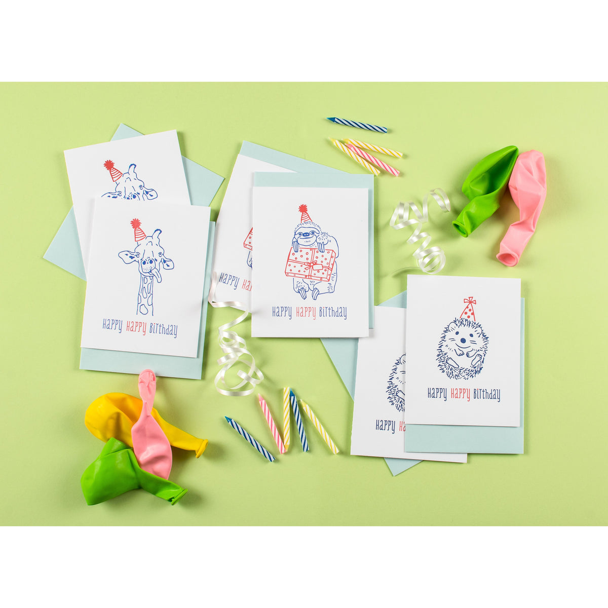 happy giraffe birthday card