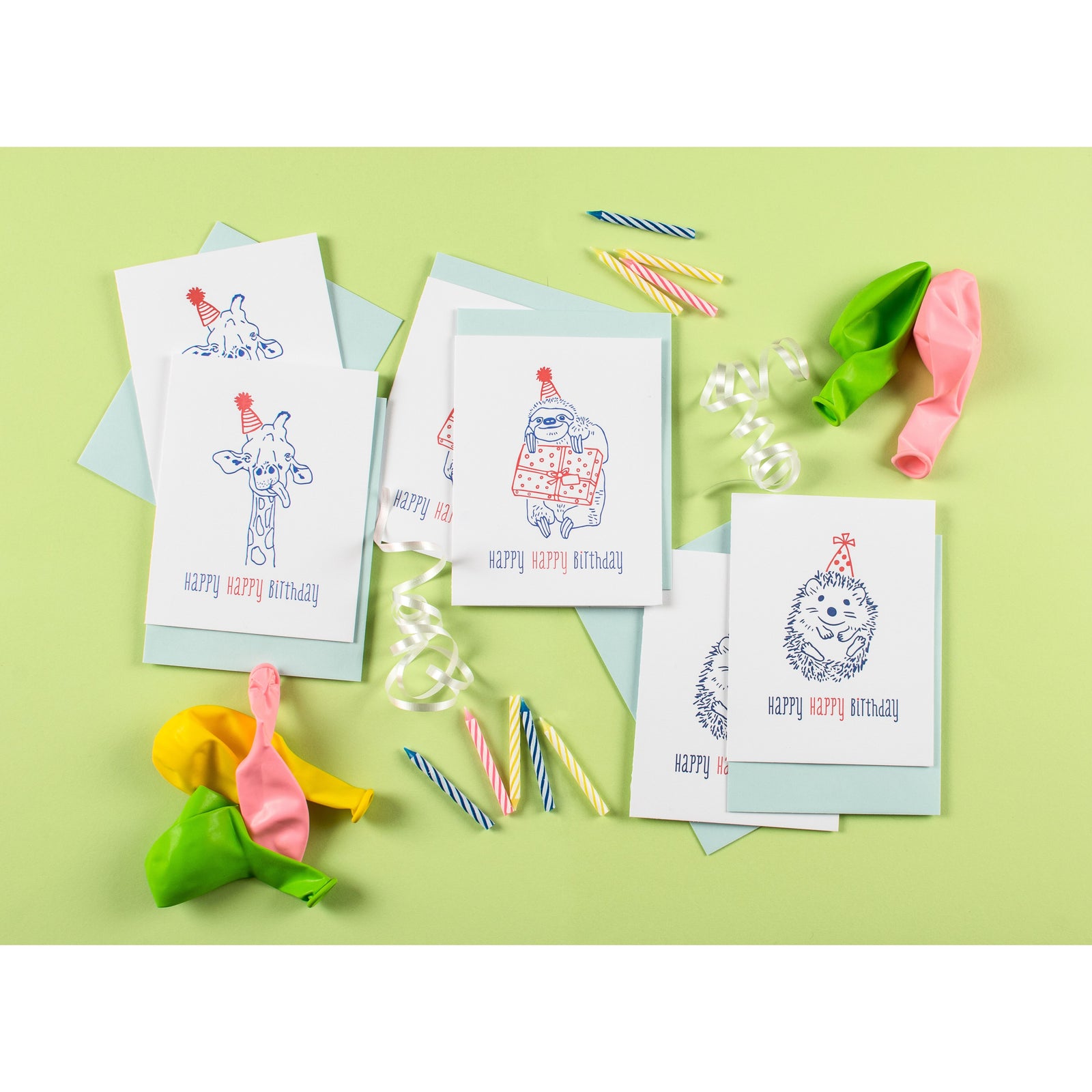 happy giraffe birthday card