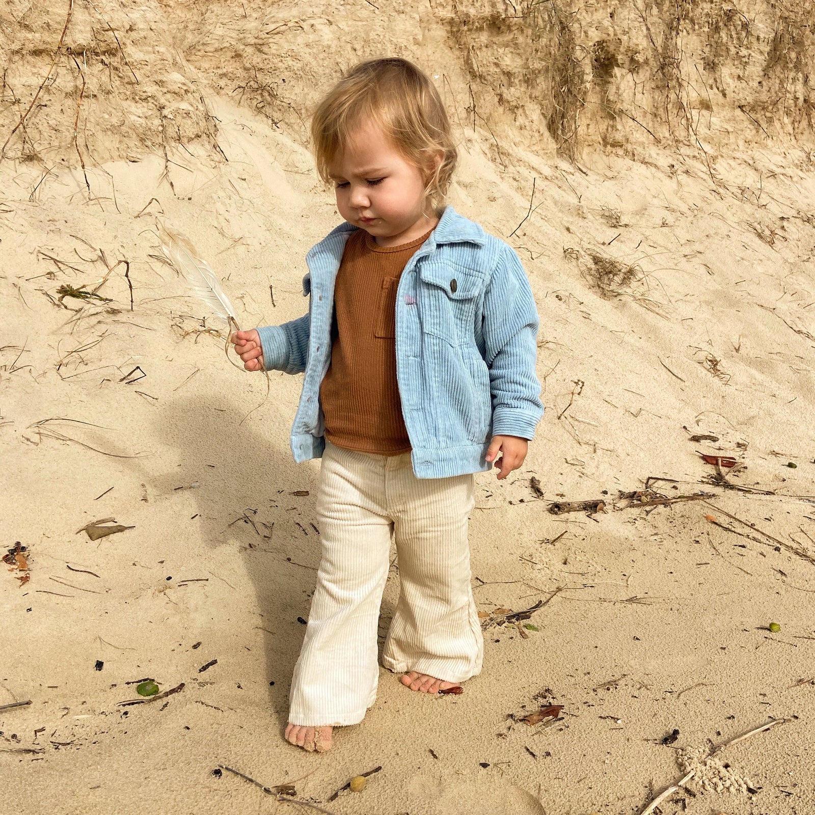 harlow corduroy flair pant