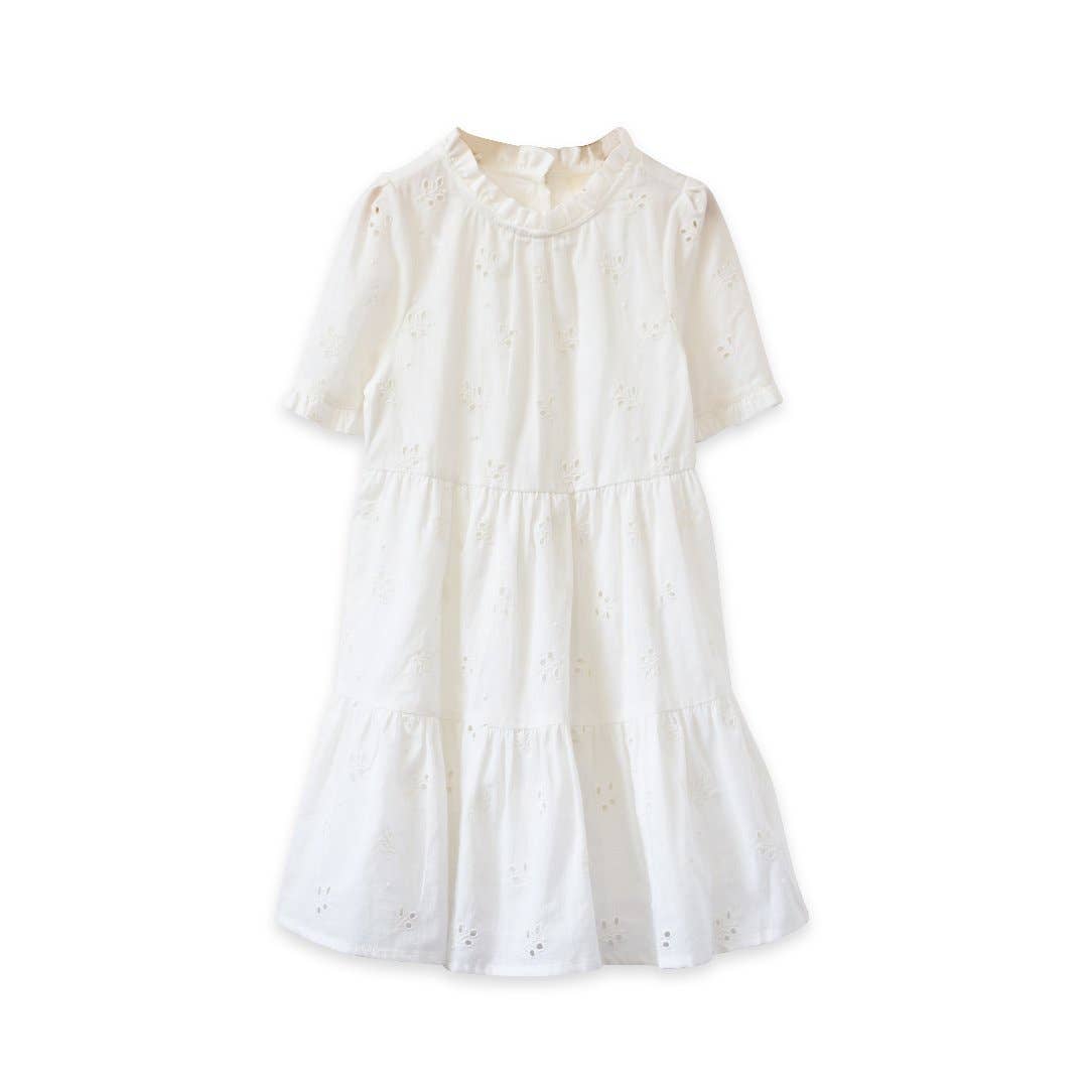 hattie dress in white