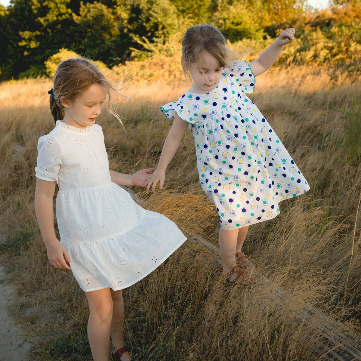 hattie dress in white