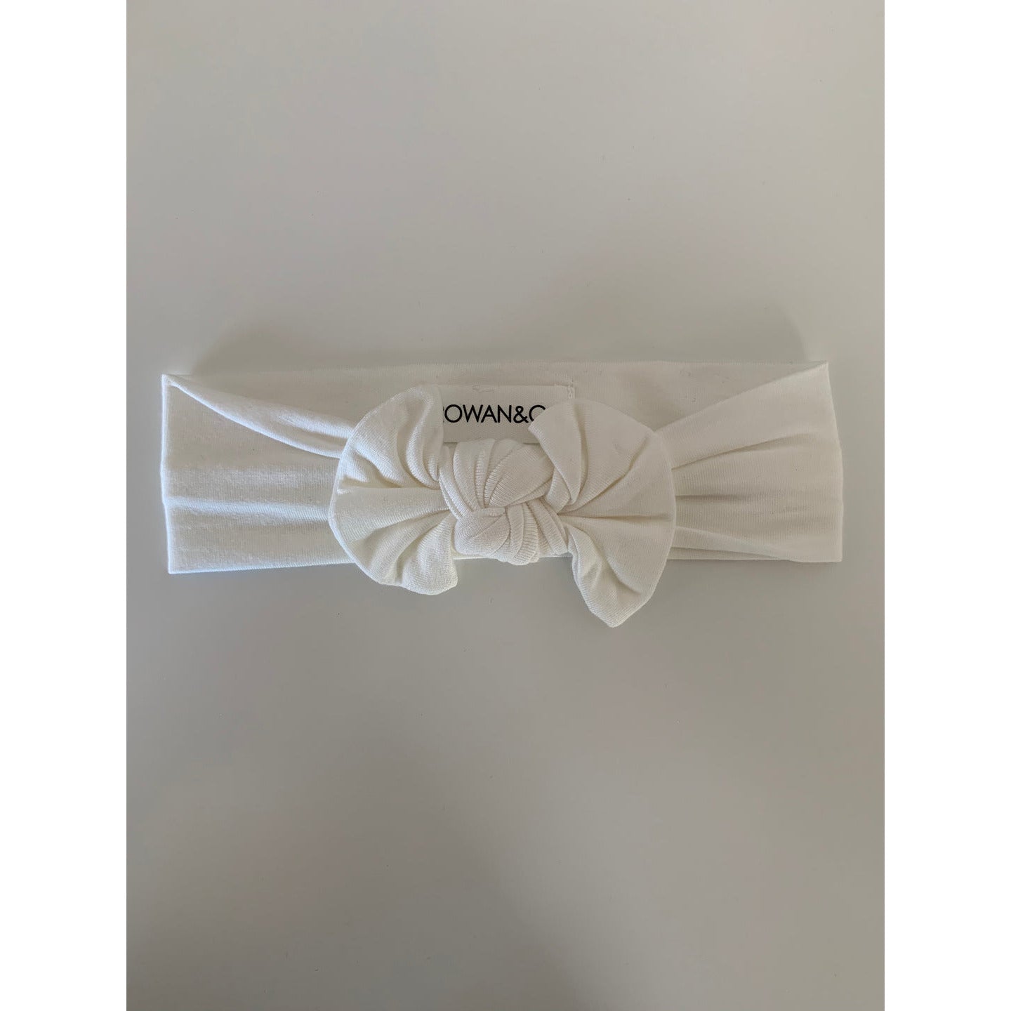 head wrap bow in off white