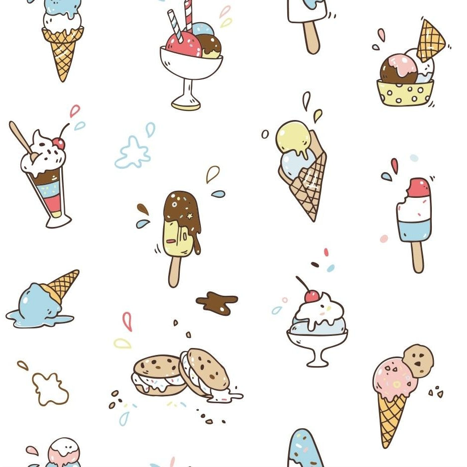 ice cream bamboo convertible footie pajamas