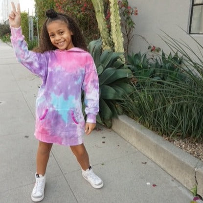 embroidered hoodie dress