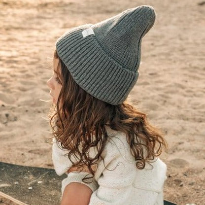 the cru cuffed beanie in stone