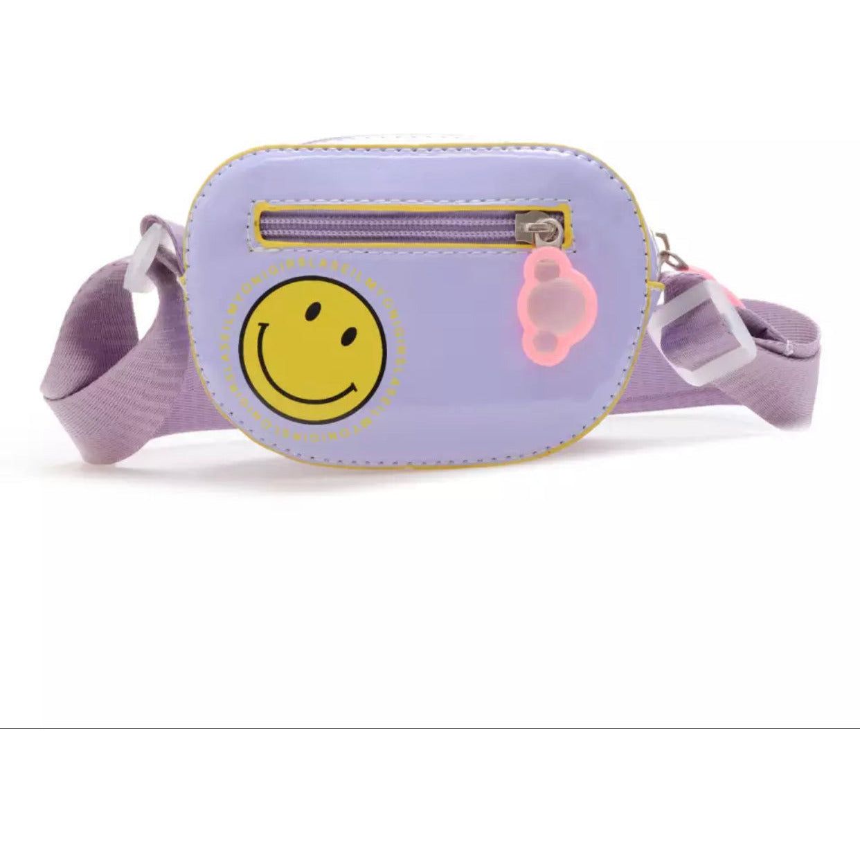 smiley messenger bag